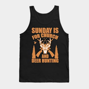 Deer Hunting T - Shirt Design Tank Top